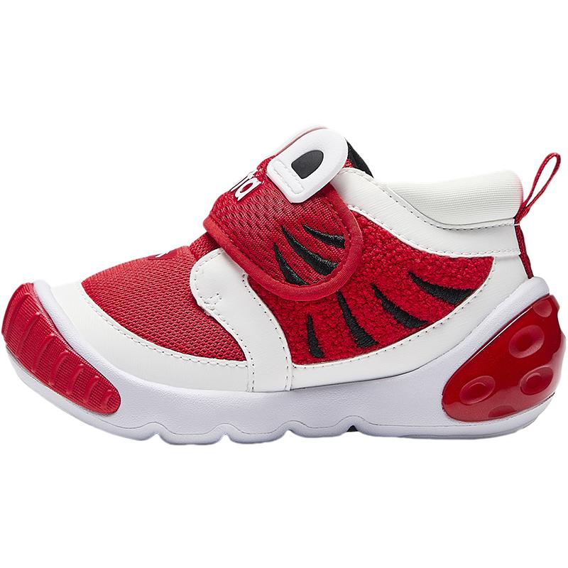 Anta Kids 5U Synthetic Leather Mesh Comfortable Versatile Non-Slip Wear-Resistant Low-Top Walking Shoes Baby Shoes Red A12440054-5