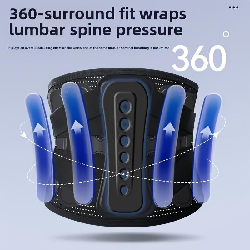 Hållbart Och Säkert Ryggstöd Midjebälte Män Kvinnor Arbete Ländryggssmärta Lindring Andningsbart Anti-Halk Ryggrad Ländryggsstöd Bälte