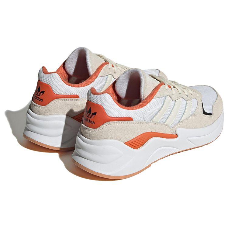 Adidas Originals Retropy Adisuper Mesh Suede Classic Non-Slip Low-Top Lifestyle Shoes Women Sneaker Beige Orange HQ1848
