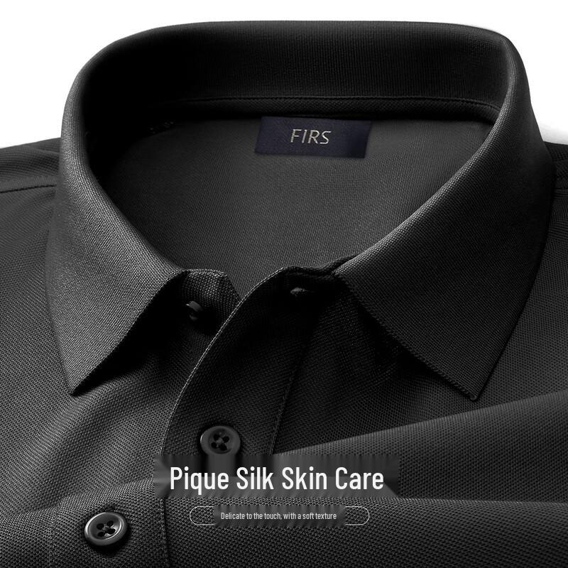 Мужская рубашка-поло Shanshan из смесовой шелковой ткани L