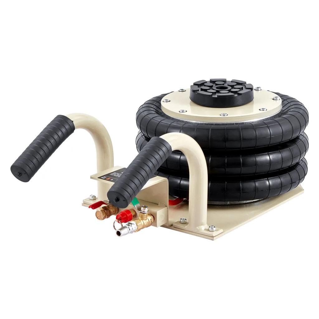 VEVOR Air Jack, 3 Ton/6600 lbs Triple Bag Air Jack, Airbag Jack with Six Steel Pipes, Lift up to 17.7 inch/450 mm, 3-5 s Fast Lifting Pneumatic Jack