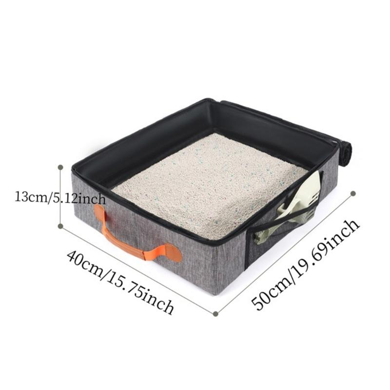 Cats Litter Pans With Handle Baffle Rabbit Litter Box Easy Cleaning No Residues Easy Cleaning Smooth Surfaces