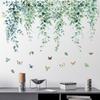 Flower Plants Wall Stickers Home Decoration Bedroom Adhesive Decals Wallpaper