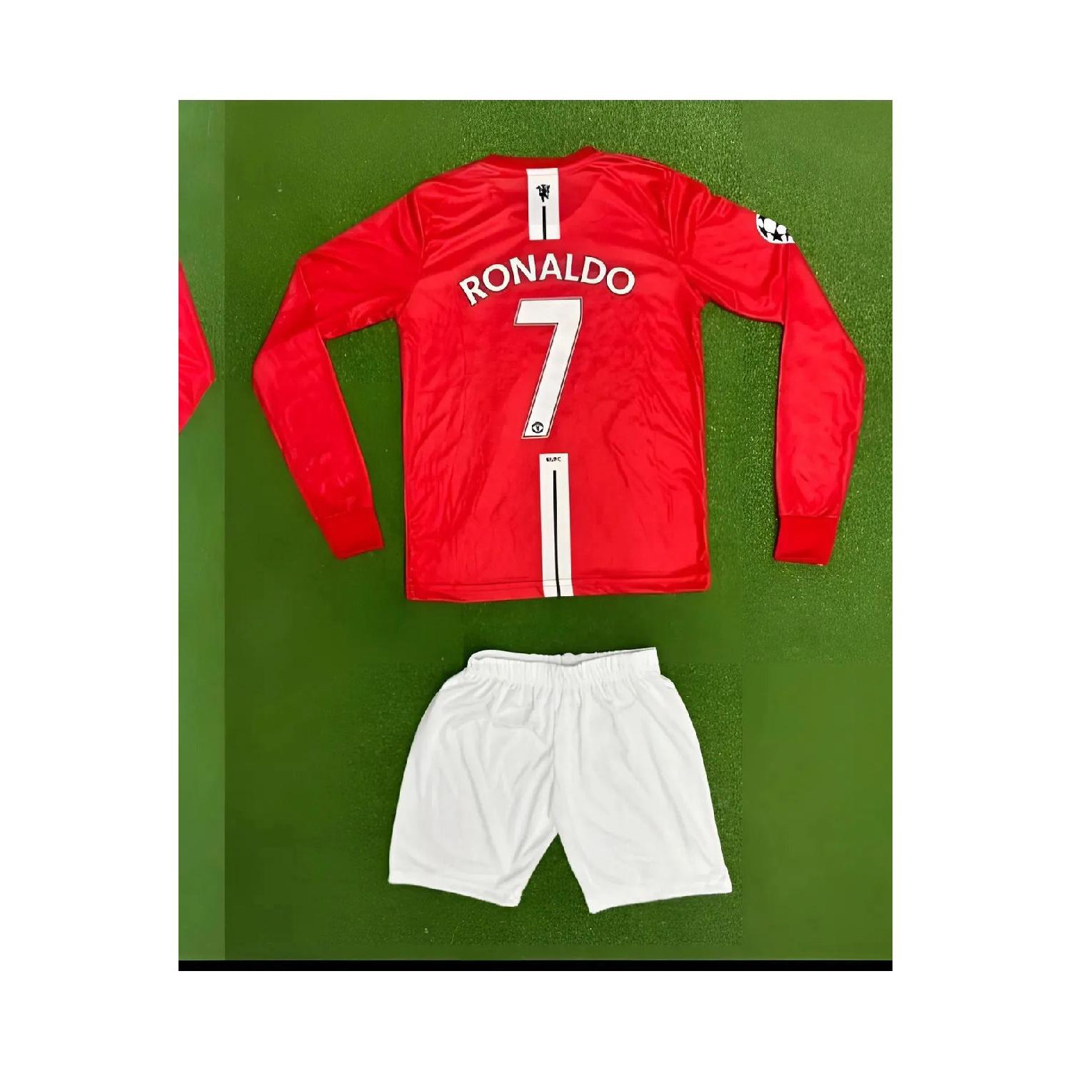 

Детская футбольная майка Роналду с длинными рукавами 1 Ay синий