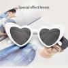10pcs Festive Love Heart Light-Up Glasses - Stylish Novelty Eyewear with Frame Red Lenses & Colorful Heart Patterns