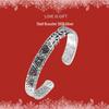 Set of 12 S925 Silver Shell-Inlaid Bracelets for Women: Trendy, Open-Style Bangles