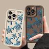 Sea Turtle Pattern Matte TPU Cover Shell For iPhone 16E 16 Pro 15 Pro Max 14 13 12 11 Soft Shockproof Lens Protection Phone Case