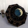 "Zodiac Wheel Astrology Chart Tapestry"Umbrella, Portable 3-Fold Compact Umbrella for Men & Women ES31