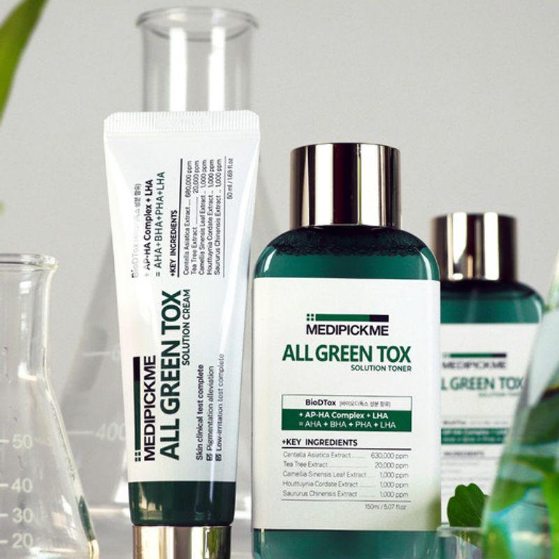 Medipick Me All Green Tox Solution Cream + Toner 2-piece set