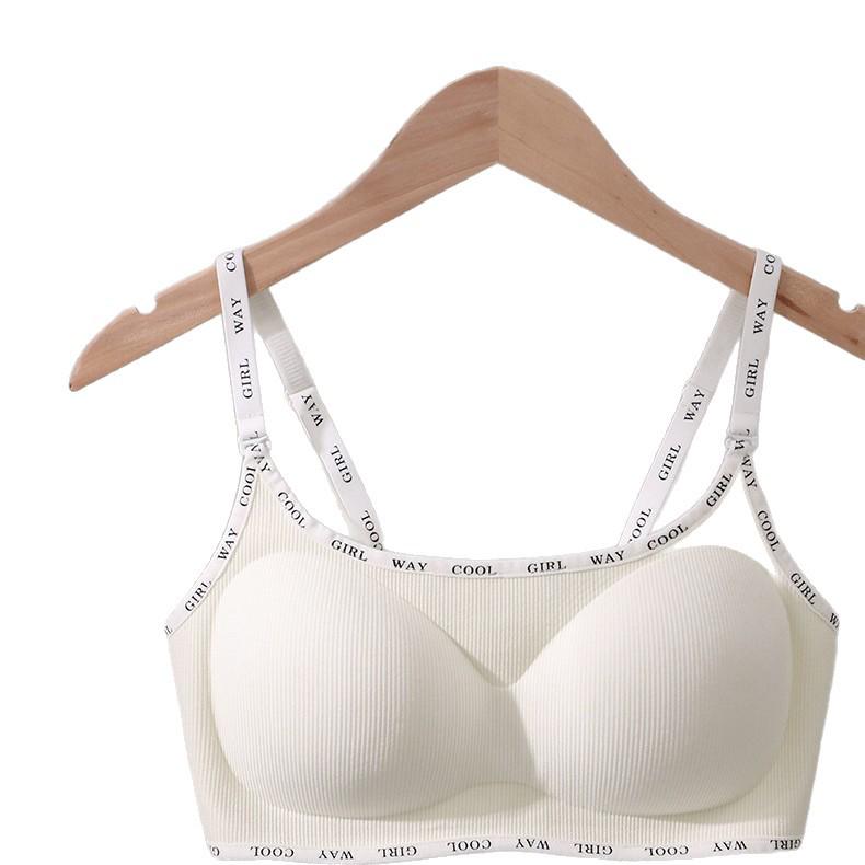 Seamless Strappy Lift-Up Bra with Comfortable Chest Pad