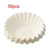New White Coffee Paper Filters Filter Paper Parts Mesh Filter Replacement Filters 2.0 Large Coffee Filter Coffee Machine