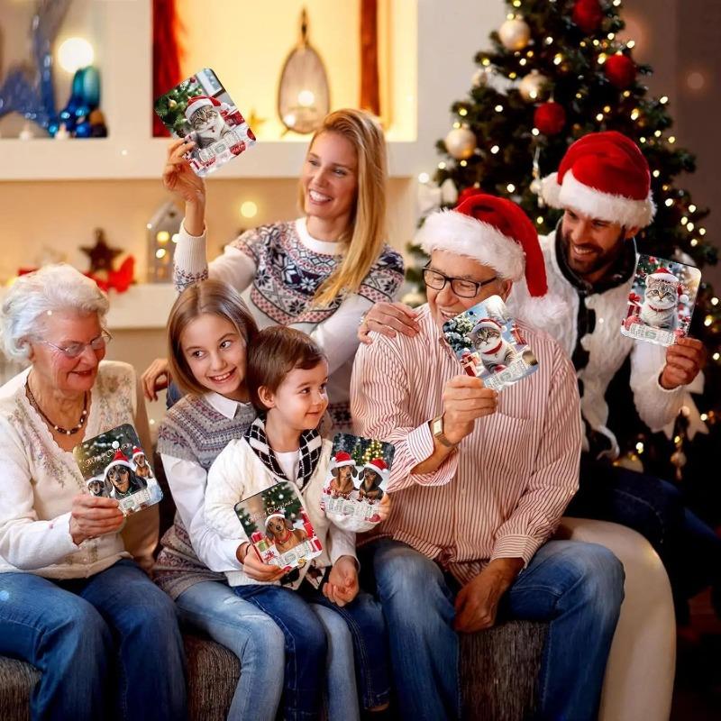 8pcs Christmas Money Holder Ornaments DIY Money Card Hanging Decoration Christmas Money Holders for Tree Hanging Ornaments