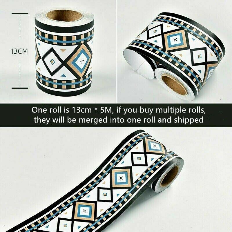 

510м Самоклеящаяся Настенная Плинтусная Бордюрная Наклейка ПВХ Водонепроницаемые Виниловые Обои 3,13cm*5m/5.12in*16.4ft