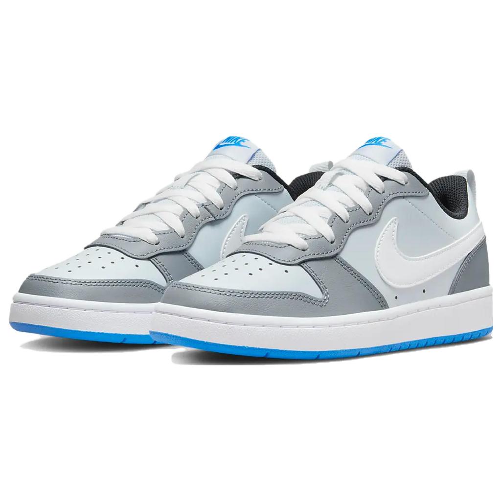 New Nike Court Borough Low 2 SE 'Pure Platinum Photo Blue' GS BQ5448-019