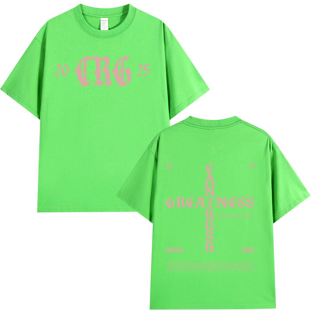 Central Cee CAN'T RUSH GREATNESS World Tour 2025 T-shirt Men Women Fashion Hip Hop Tees Summer 100% Cotton Oversized T Shirts