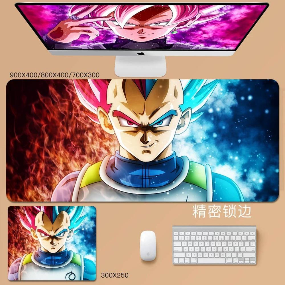 Man Cool Mouse Pad Convenience Dragon Ball Animation Son Goku Leather Mouse Pad Cartoon Vegeta Bulma Broly Large Keyboard Pad Student Desk Pad