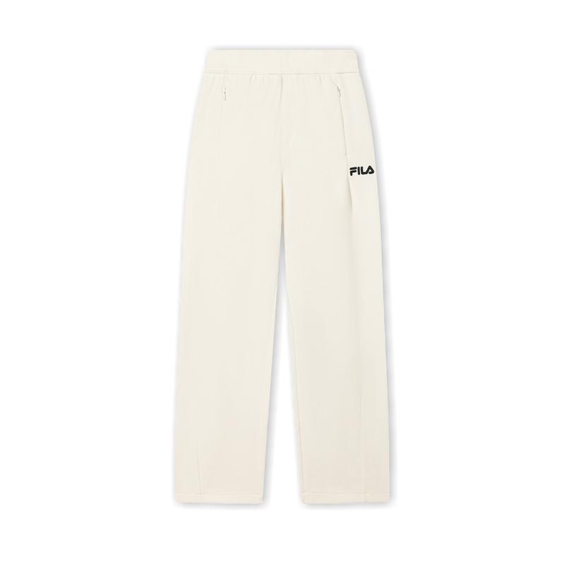 New FILA Knitted Sports Pants Women's Fresh Ivory F11W449603FIV