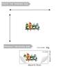 Playful Bird Static Cling Window Sticker Removable Self-Adhesive for Bedroom Living Room Glass Home Decor Art