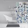 Blue Flowers On Shower Curtains | Floral Watercolor Print Shower Curtains | Bathroom Refresh Gifts | 71x74 In