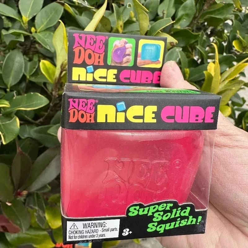 NEW Nee-Doh Trending Jellyfish & Cube Squish Toy, Soft Jelly Squeeze Stress Relief Fidget Toy, Sensory NeeDoh for Kids & Adults