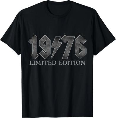 Vintage 1976 Classico 50 Anni Bday 50° Compleanno Rock Regalo T-Shirt Unisex