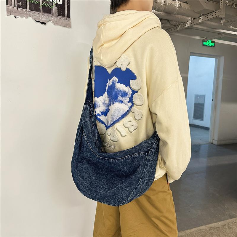 Crossbody Bag Women's Bag Large Capacity Shoulder Bag Commuter Denim Bag