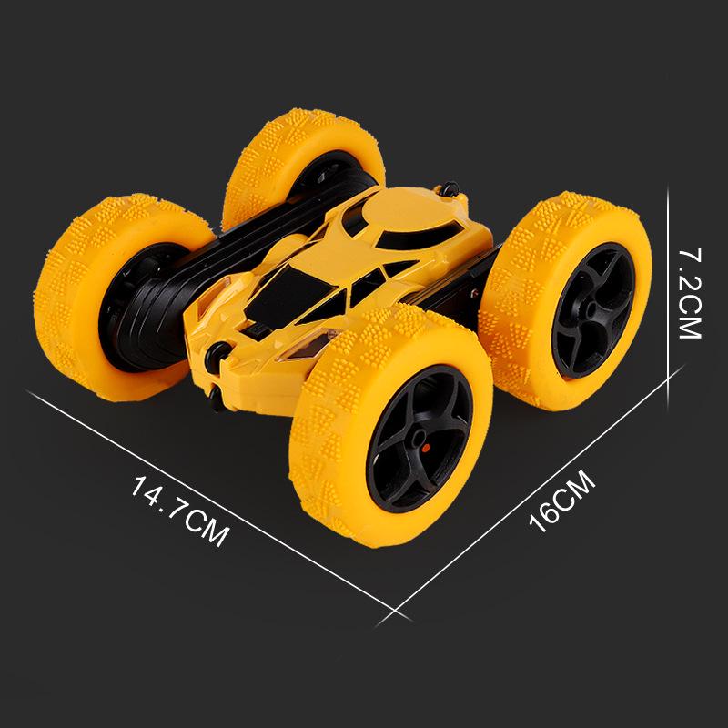 

Remote Control 360° Stunt Car - Double-Sided High-Speed Flip, 2.4G with Lights, RC Toy Car for Kids жёлтый