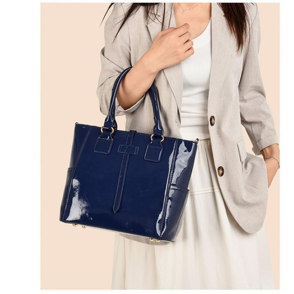Tote Bag Women PU Three Piece Set Sequined Adjustable Strap Daily Commute