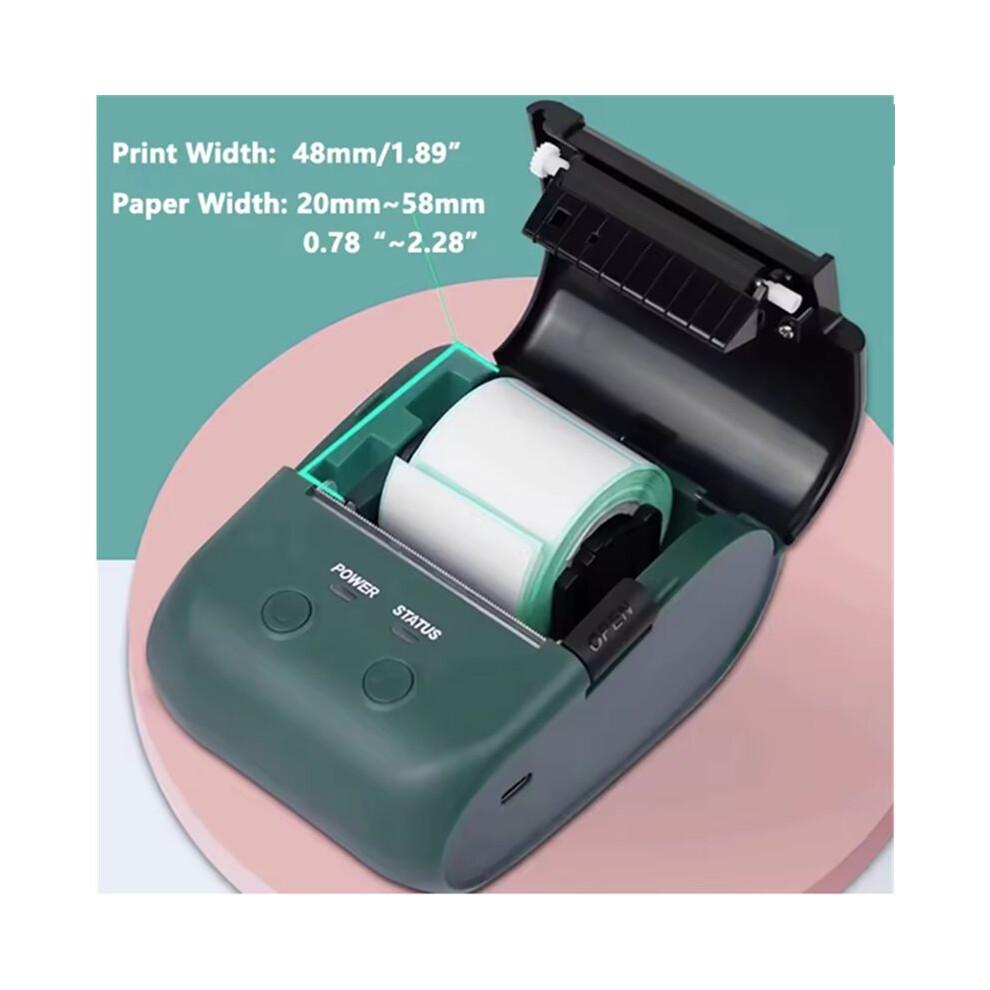 Portable Thermal Printer, Self-Adhesive Label Printer,  Sticker Maker, Supports Mobile Phones and Computers.
