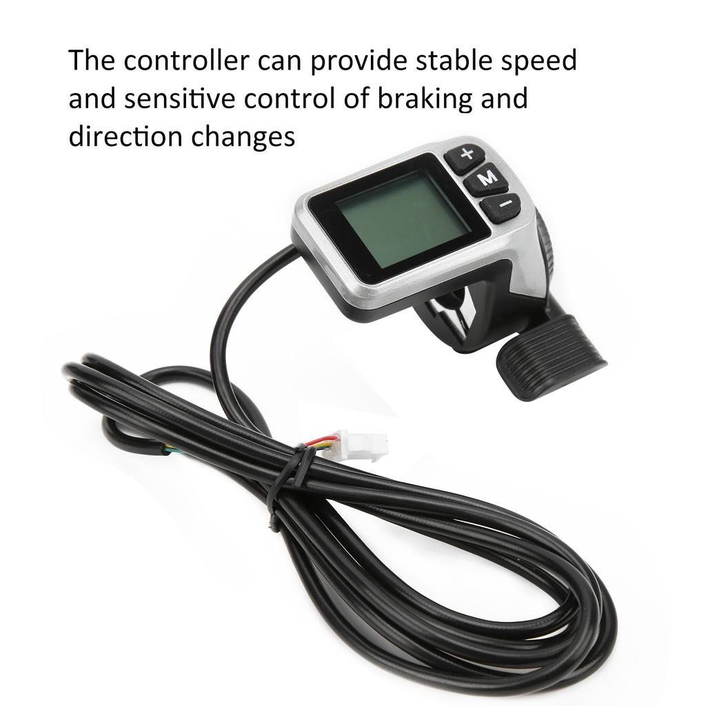 Electric Bicycle 34V/48V 1000W Motor Brushless Controller 3 Mode Sine Wave Controller with LCD Display Thumb Shifter