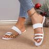 Women's Slippers 2024 New Summer Flats Flip Flops Dress Shallow Casual Women Slides Rome Open-toe Women Sandals Zapatos De Mujer