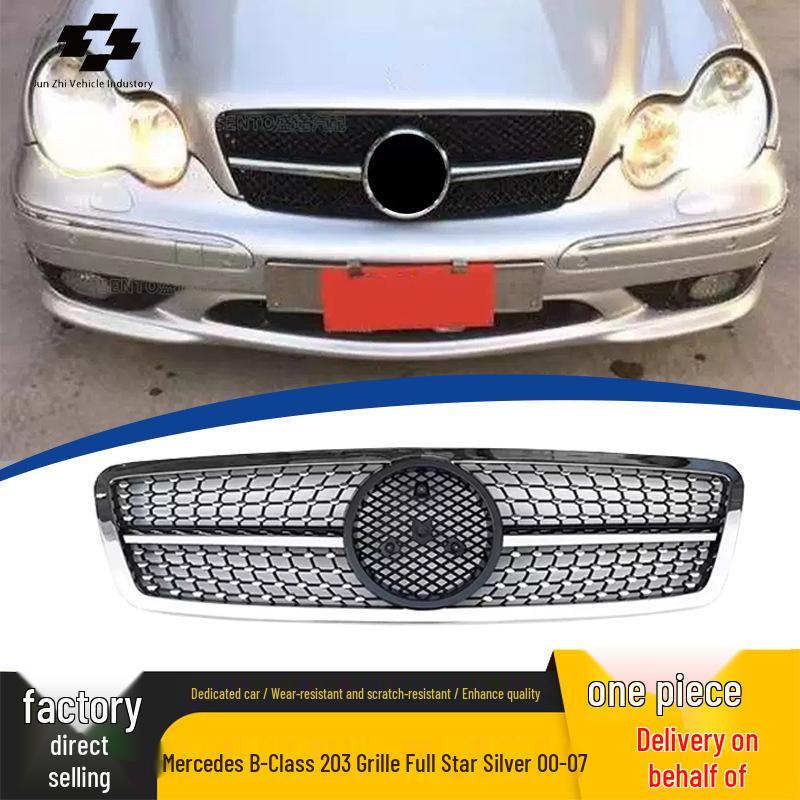 2000-2007 Mercedes-Benz C-Class W203 Star Style Grille Replacement