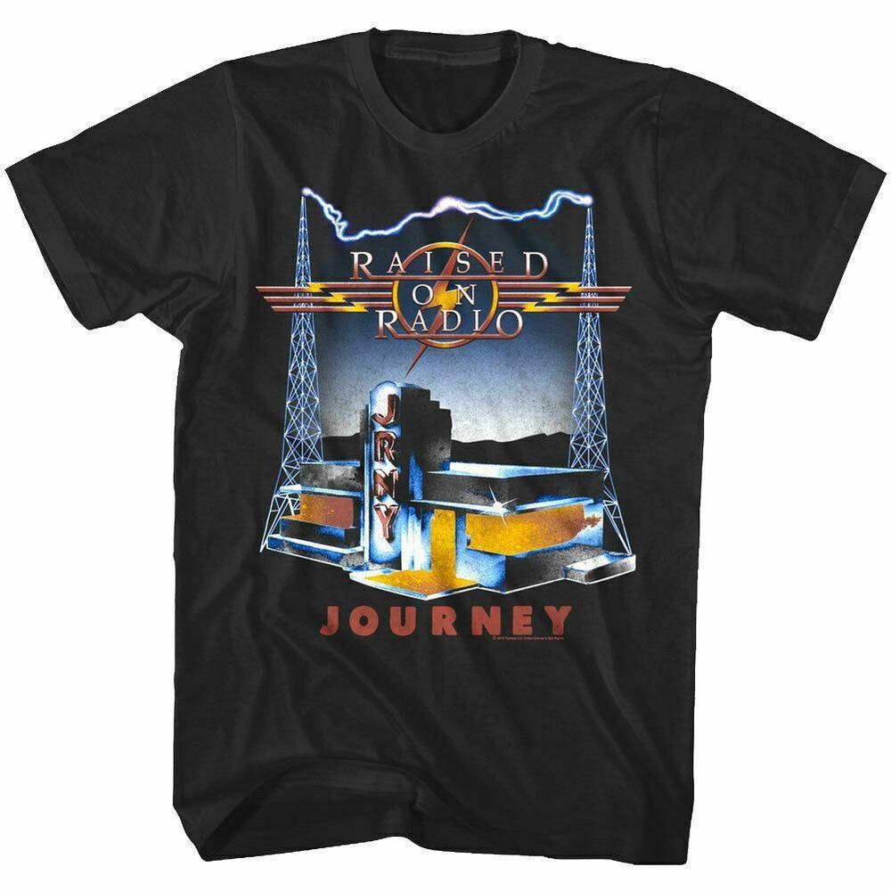 

Vintage Journey Raised on Radio Mens T Shirt Shirt For Music Fan All Sizes Unisex T-Shirt S