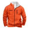 Men's Solid Color Zipper Pocket Zipper Sweatshirt Jacket Men's Sports Large Size Casual Sweatshirt Jacket