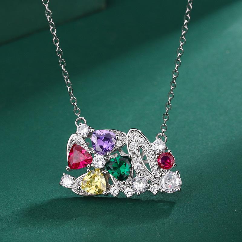 

Ювелирные изделия из меди с позолотой, новое цветное сокровище из циркония, кольцо, серьги-гвоздики, браслет, комплект из трех предметов для женщин