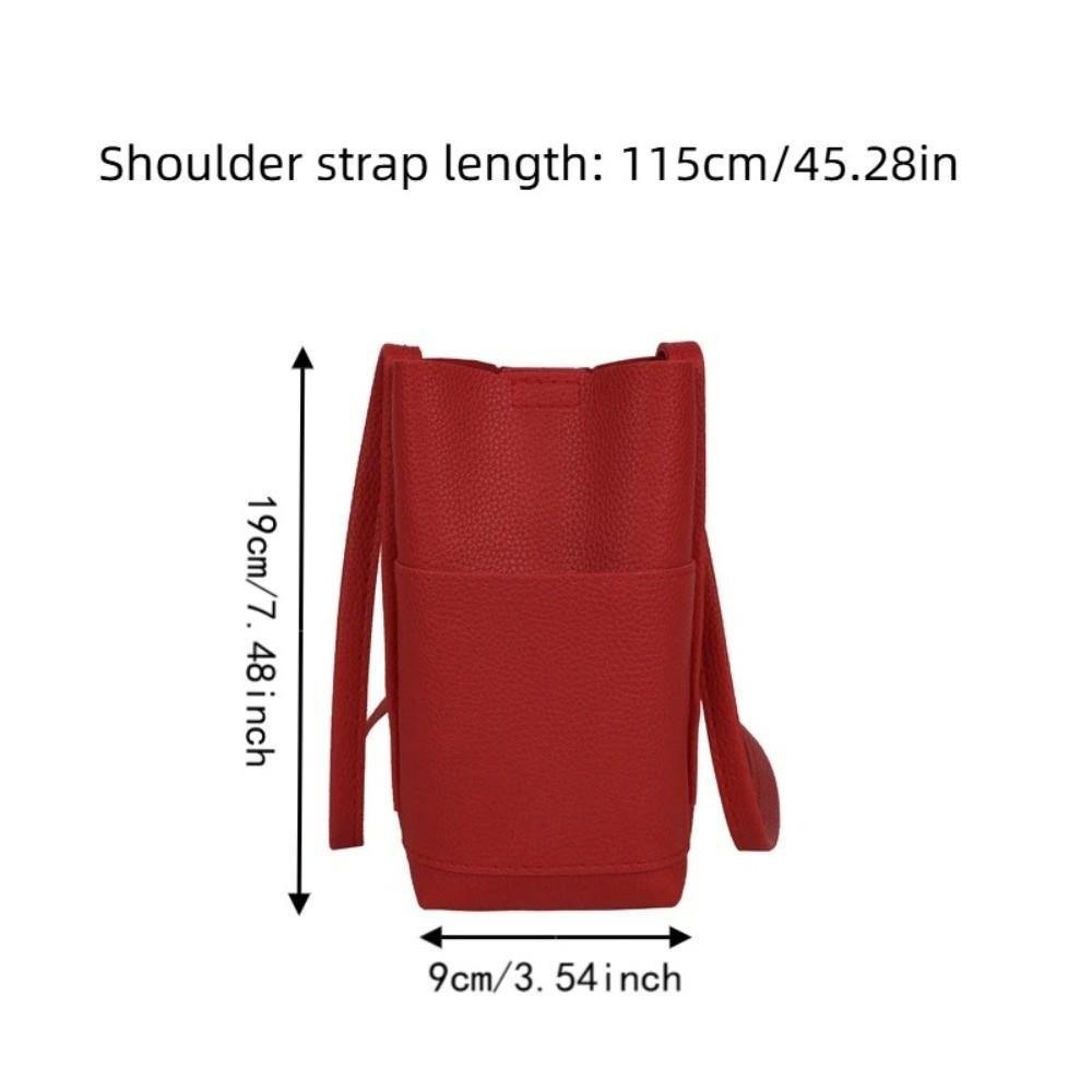 Solid Color Crossbody Phone Bag Minimalist Mobile Phone Pouch Trendy Shoulder Bag Women