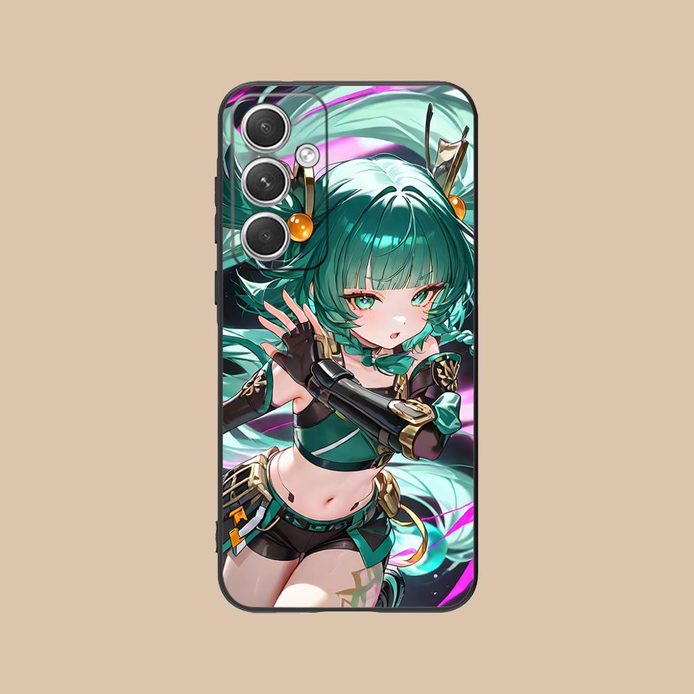 Zenless Zone Zero QingYi Phone Case for Samsung Galaxy S25 S24 S23 S22 S21 S20 Note20 Plus FE Ultra Colorful Cover Luxury Pretty