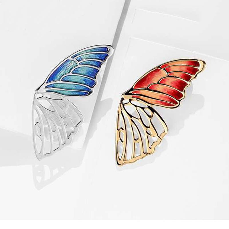 Niebieska Broszka Motyl Damska Prosta Broszka Przypinka Sukienka Kurtka Akcesoria Emaliowana Przypinka Broszki Dla Kobiet