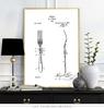 Knifes Forks Goblet Spoon Dinner Plate Print Poster Kitchen Dining Room Teaspoons Wall Picture Home Decor Canvas Painting No Frame