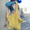 Star Shape Crossbody Bag Plush Inclined Shoulder Bag Portable Plush Shoulder Bag