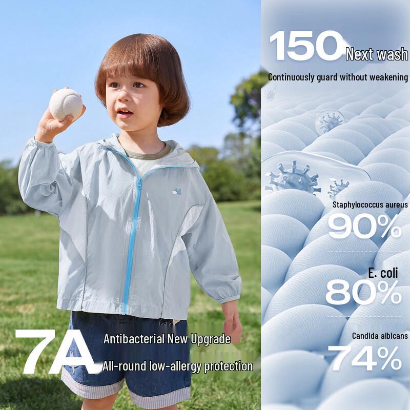 JELLYBABY Kids' Outdoor UPF50+ Sun Protection Hooded Jacket