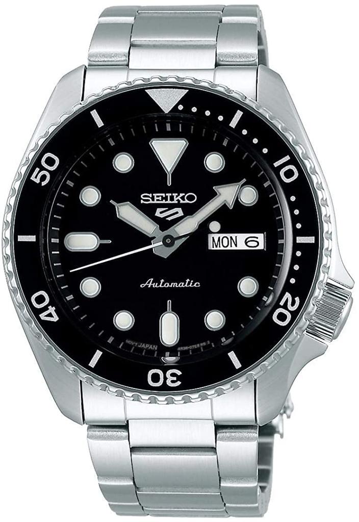 Seiko 5 Sports SKX Sports Style Automatic Mechanical Limited Seiko Five Black Watch, Edition, Men's, Sports, SRPD55