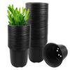 100pcs Seedling Pots With Drainage Holes 4inch Flower Pots ABS Nursery Pots Grow Container For Transplanting Cuttings Seedlings