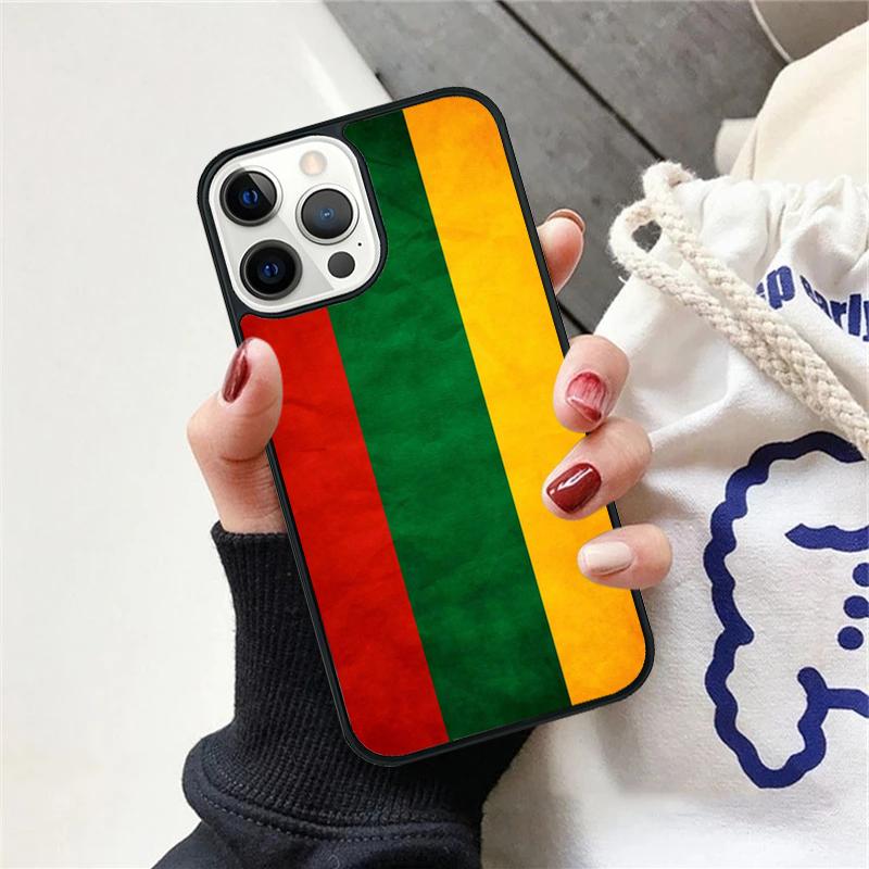 Lithuania Flag Phone Case For iPhone 17 Air 15 16 Cover  11 13 14 Pro Max 12 Plus Max Fundas