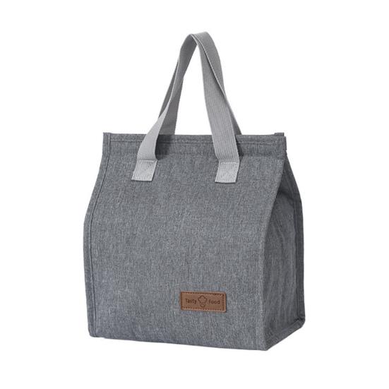 Insulated Lunch Bag Oxford Cloth Thermal Lunch Box Storage Bag Aluminum Foil Lining Handbag for Office School Picnic Food Lunch Storage