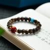 Chinese Agarwood Lacquer Red Bead Bracelet (No Oil Injection)