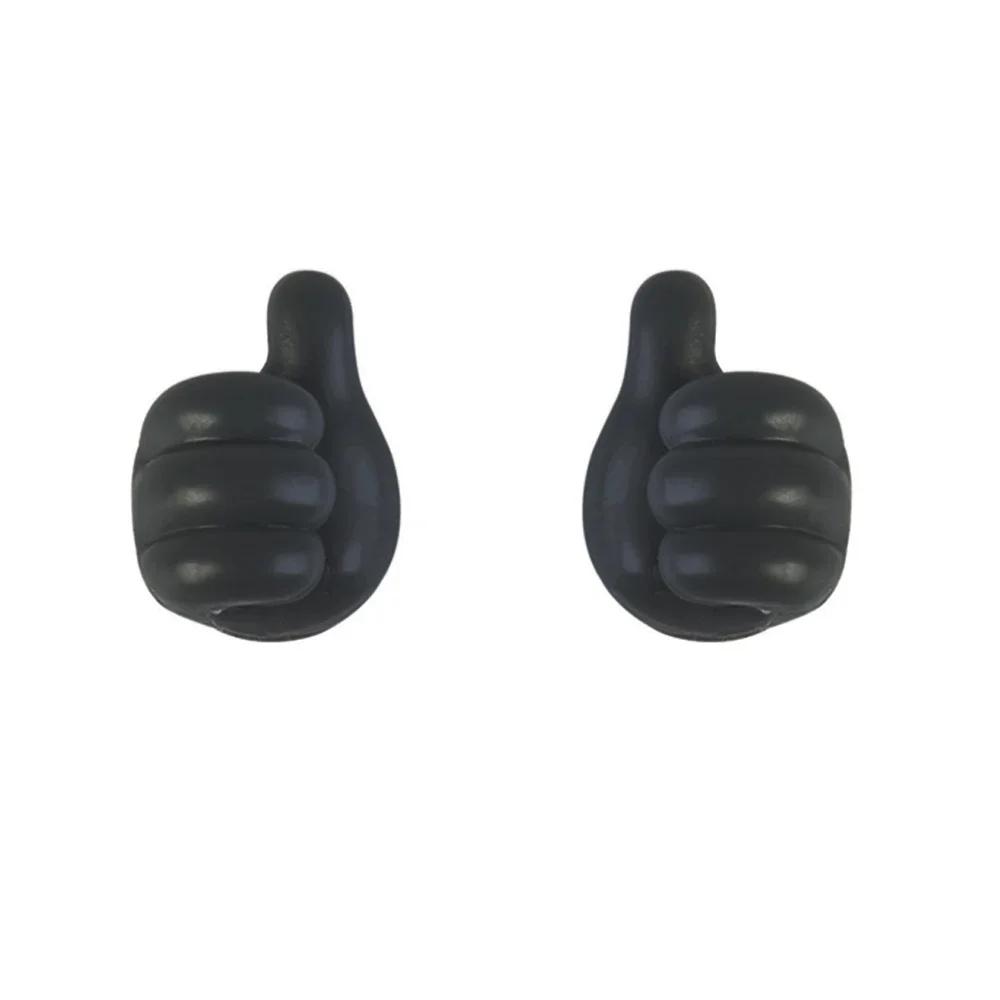 2pcs Hand-shaped Rubber Holder Multifunctional Self Adhesive Mini Hook for Car Wire Data Line Glasses Keys Tower Organizer Hooks