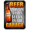 Funny Garage Beer Aluminum Sign Vintage Wall Decor for Bar Workshop Living Room