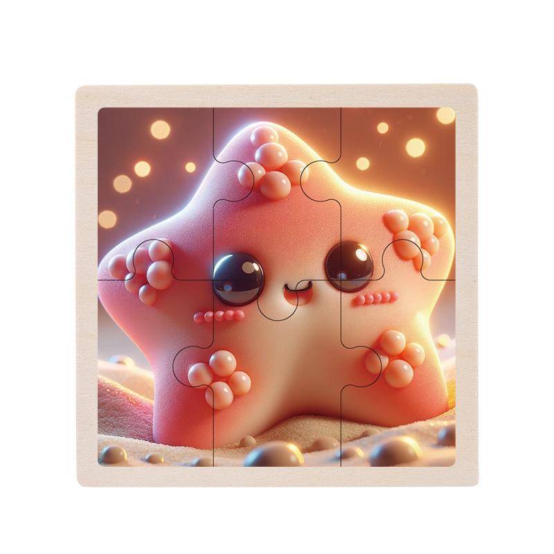 Wooden Educational Jigsaw Puzzle for Toddlers, Ages 1-5