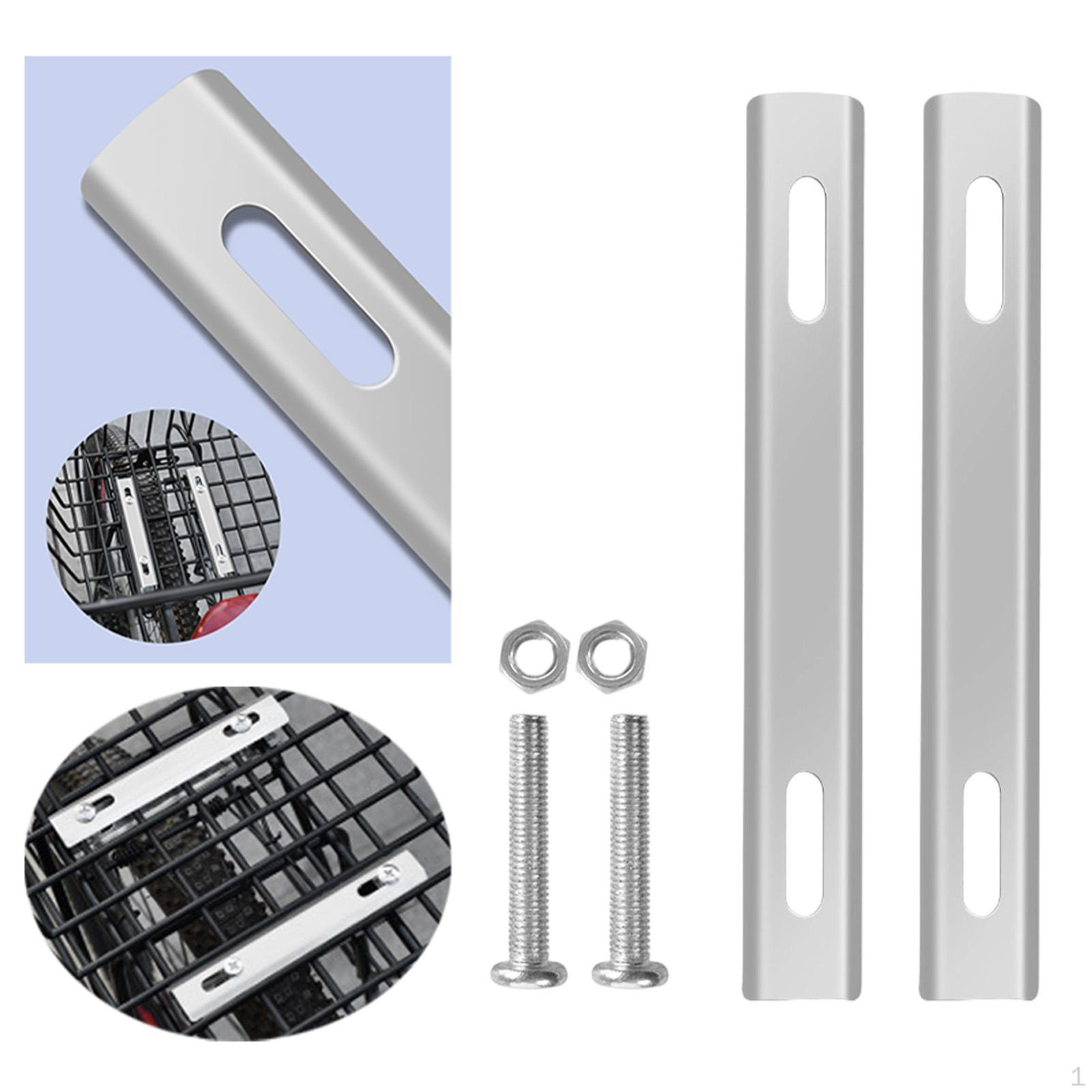 2Pcs Basket Mounting Bracket Easy to Install Parts Mount Adapter